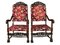 Antique French Walnut Throne Seating Set, Set of 4 8