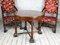 Antique French Walnut Throne Seating Set, Set of 4 7