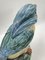 Large Colored Majolica Figure of a Kingfisher, 1960s 3