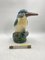 Large Colored Majolica Figure of a Kingfisher, 1960s 5