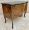 French Louis XV Style Bombé Satinwood Marquetry and Ormolu Mounted Commode, 1940s 5