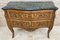 French Louis XV Style Bombé Satinwood Marquetry and Ormolu Mounted Commode, 1940s 10