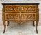 French Louis XV Style Bombé Satinwood Marquetry and Ormolu Mounted Commode, 1940s, Image 1