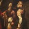 Artista italiano, Lot riceve i due angeli, 1670, Olio su tela, con cornice, Immagine 5