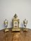 Set di decorazioni vittoriane con orologio da camino, Francia, metà XIX secolo, set di 3, Immagine 5