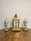 French Victorian Mantle Clock Garniture Set, 1860s, Set of 3 11