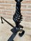 19th Century French Wrought Iron Andirons, Set of 2, Image 3