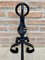 19th Century French Wrought Iron Andirons, Set of 2, Image 4