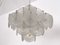 Italian Murano Glass and Brass Chandelier by Carlo Nason for Mazzega, 1970s 13