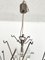 Lámpara de araña italiana de cristal de Murano y latón de Carlo Nason para Mazzega, años 70, Imagen 10