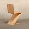 Zig Zag Chair in Ash by Gerrit Thomas Rietveld, 2010s 2