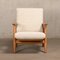 GE240 Sigar Lounge Chair in Oak and Pierre Frey Fabric by Hans J. Wegner for Getama, 1960s 2