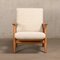 GE240 Sigar Lounge Chair in Oak and Pierre Frey Fabric by Hans J. Wegner for Getama, 1960s, Image 2