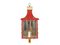 Mid-Century Italian Red Metal and Glass Sconce, 1950s, Image 2