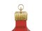 Mid-Century Italian Red Metal and Glass Sconce, 1950s, Image 3