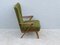Mid-Century Armchair with Moss Green Upholstery, Image 7