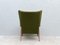 Mid-Century Armchair with Moss Green Upholstery 6