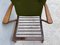 Mid-Century Armchair with Moss Green Upholstery, Image 2