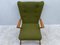 Mid-Century Armchair with Moss Green Upholstery 3