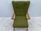 Poltrona Mid-Century con rivestimento verde muschio, Immagine 3