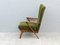 Mid-Century Armchair with Moss Green Upholstery 5