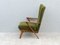 Mid-Century Armchair with Moss Green Upholstery, Image 5