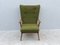 Mid-Century Armchair with Moss Green Upholstery, Image 10