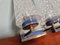 Double Wall Lights in Glass and Blue Lacquered Metal, 1950s-1960s, Set of 2, Image 22