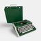 Grüne Vintage Traveller deLuxe Schreibmaschine von Olympia, 1960er 4