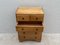 Small Art Deco Wood Chest of Drawers 9