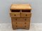 Small Art Deco Wood Chest of Drawers 10