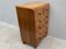 Small Art Deco Wood Chest of Drawers 5