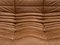 French Togo Sofa in Dark Cognac Leather by Michel Ducaroy for Ligne Roset 2