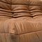 Divano Togo di Francia in pelle cognac scura di Michel Ducaroy per Ligne Roset, Immagine 5