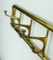 Brass Wall Coat Rack, 1930s 2