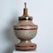 Large Red Taupe Ceramic Table Lamp, 1960, Image 4