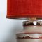 Large Red Taupe Ceramic Table Lamp, 1960 7