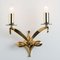 Brass Wall Sconces from Leleu, 1960s, Set of 2 10