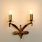 Brass Wall Sconces from Leleu, 1960s, Set of 2, Image 11