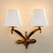 Brass Wall Sconces from Leleu, 1960s, Set of 2 7