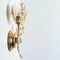 Vintage German Flower Crystal and Brass Wall Light from Palwa, 1960s, Set of 2 6