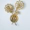 Vintage German Flower Crystal and Brass Wall Light from Palwa, 1960s, Set of 2, Image 5