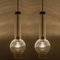 Lámparas colgantes alemanas vintage de tubo de vidrio soplado de Staff Lights, años 70. Juego de 2, Imagen 10
