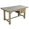 Vintage Patinated Wood Desk, Image 1