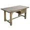 Vintage Patinated Wood Desk 1