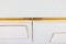 Credenza geometrica in vetro e ottone dorato, Italia, Immagine 10