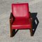 Fauteuil Vintage Rouge en Bois, 1930s 10