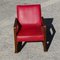Vintage Red Armchair in Wood, 1930s 10