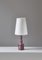 Swedish Grace Porcelain Table Lamp with Pink and Purple Glazing by Louise Adelborg for Rörstrand, 1920s, Image 4