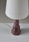 Swedish Grace Porcelain Table Lamp with Pink and Purple Glazing by Louise Adelborg for Rörstrand, 1920s, Image 9